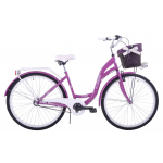 Mestský bicykel 28" Kozbike (K5) 3-prevody fialovo-biely